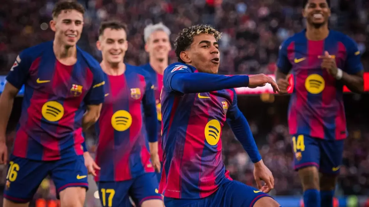 MENANG: Barcelona meraih kemenangan meyakinkan saat menjamu Mallorca dalam lanjutan La Liga di Camp Nou. Blaug