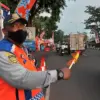 Petugas Dishub di Jalur Mudik 2026