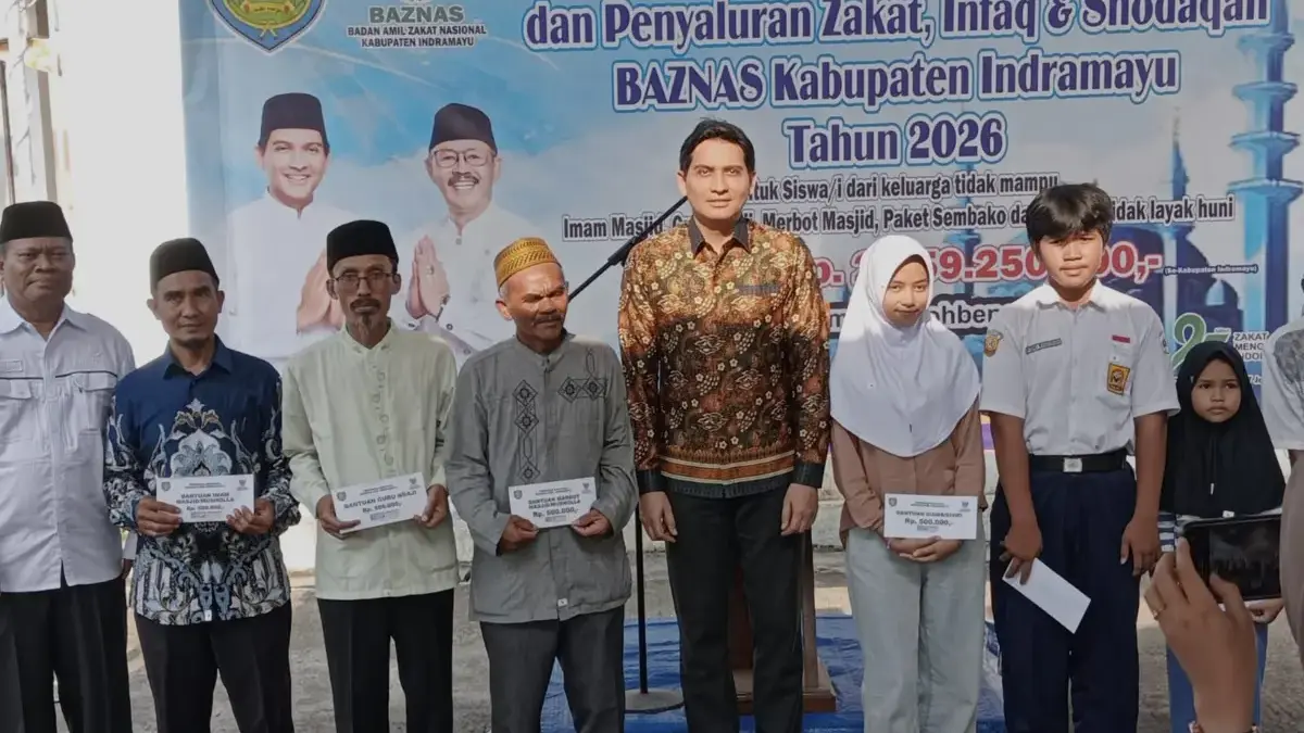 Bupati Lucky Hakim Apresiasi Kinerja Baznas Indramayu, Salurkan Bantuan Rp2,05 Miliar untuk Mustahik BERI APRESIASI: Bupati Indramayu, Lucky Hakim hadir dalam Safari Ramadan 1447 H/2026 M, dirangkaikan dengan pe