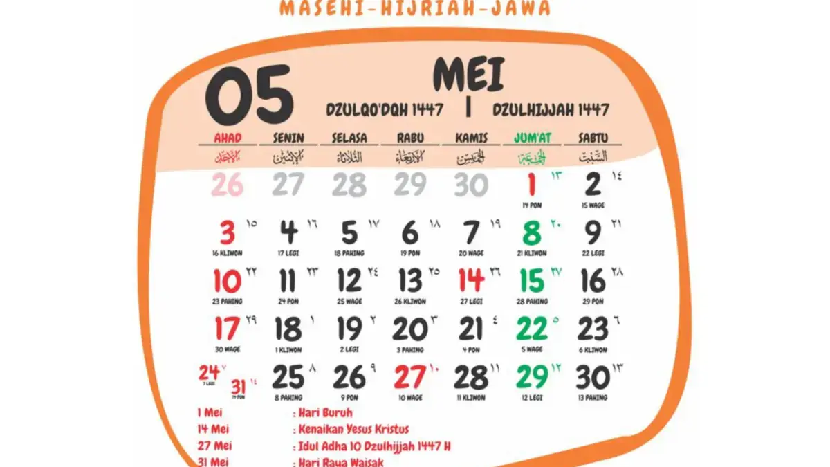 libur mei 2026 kapan saja