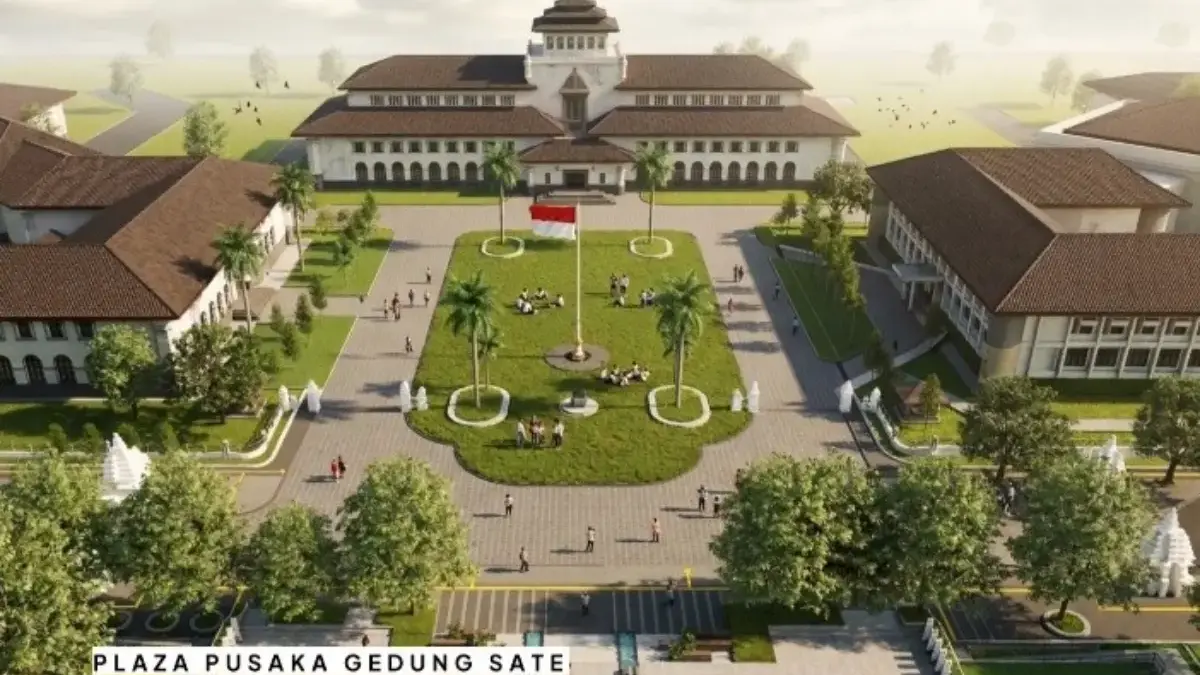desain penataan gedung sate