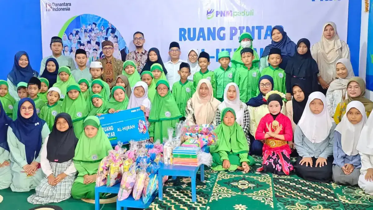 PNM kembali memperpanjang bantuan sarana dan prasarana pendidikan untuk ketiga kalinya di Ruang Pintar TKQ Al