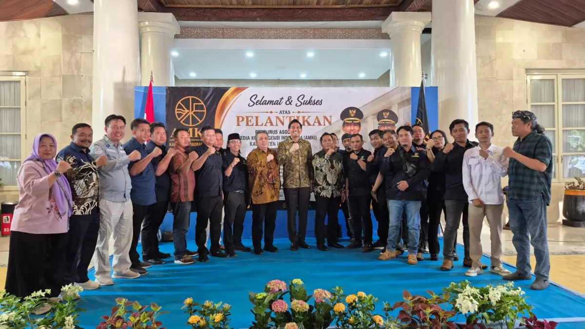 Pengurus AMKI Indramayu Dilantik, Bupati Lucky Tekankan Pentingnya Kode Etik Jurnalistik AMKI Kabupaten Indramayu