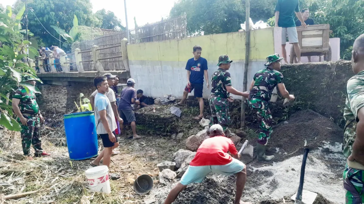 jembatan penghubung Desa Kedungdawa