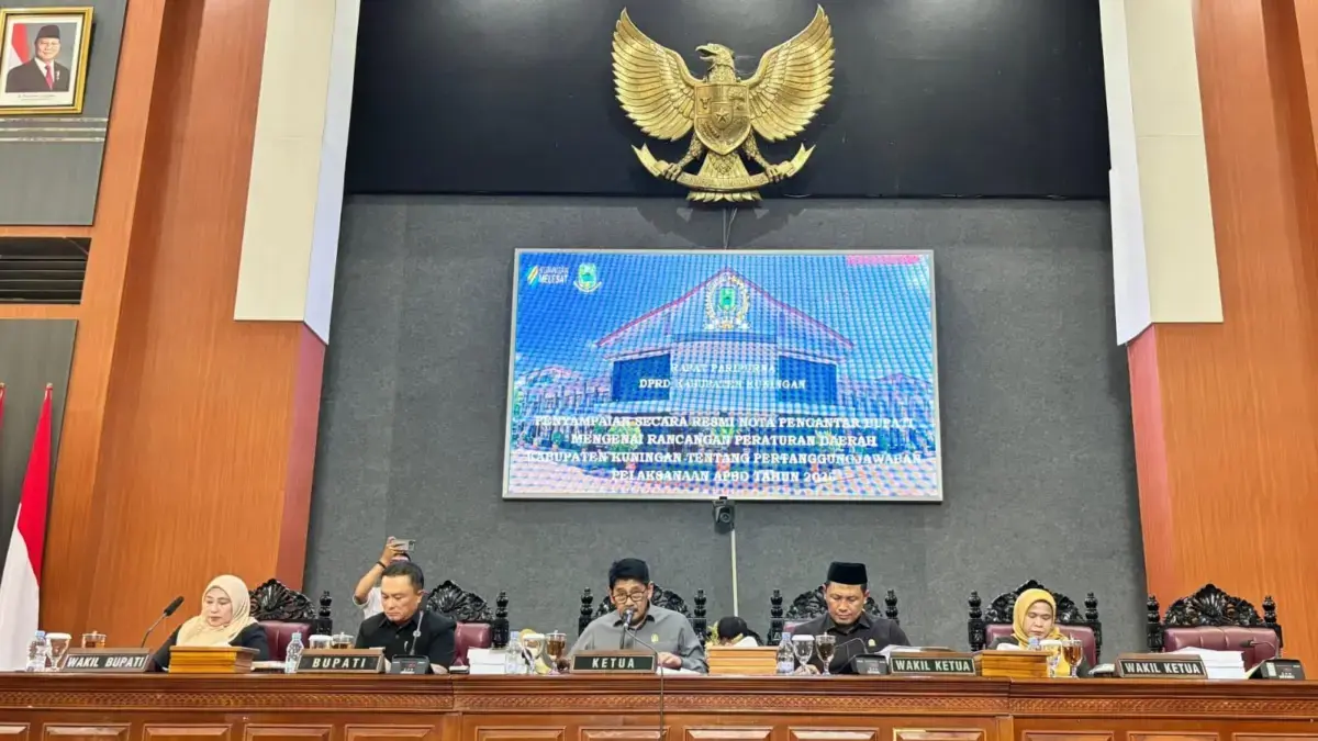Bupati Sampaikan Pertanggungjawaban APBD 2025, Raih WTP di Tengah Tekanan Fiskal dan Penurunan Transfer Pusat Agus panther/radar kuningan