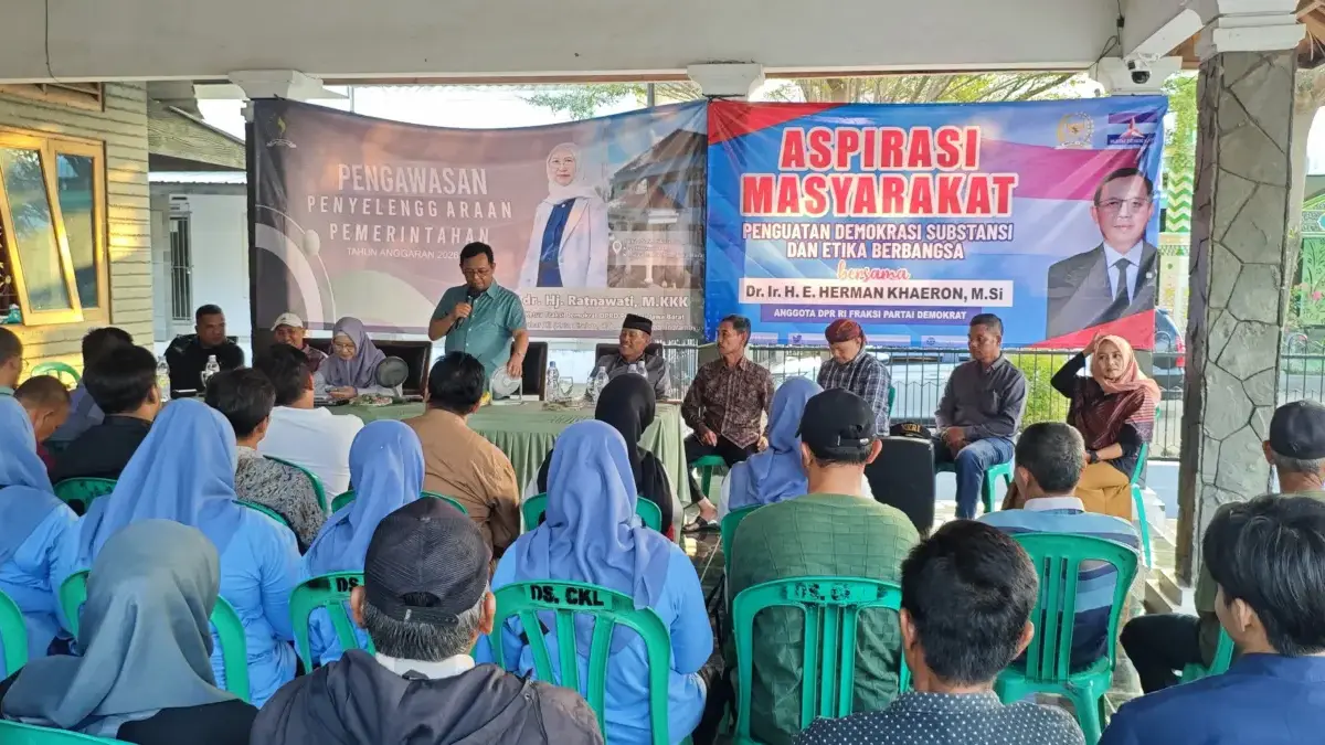 Bantuan Ratusan Juta Tak Pandang Dapil, Herman Khaeron dan dr Hj Ratnawati Perkuat Desa Perbatasan Cirebon-Kun