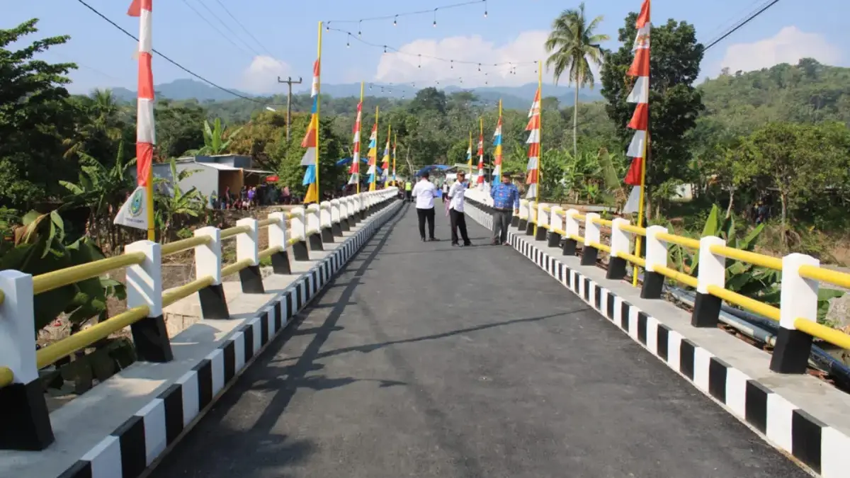Jembatan Cijemit Kembali Dibuka, Hubungkan Tiga Desa di Ciniru Jembatan Cijemit