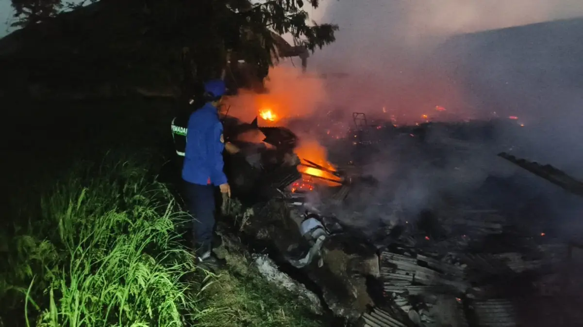 Kandang Ternak di Kuningan Kebakaran, Ribuan Burung Puyuh Mati dan Kerugian Ratusan Juta Ist/damkar kuningan
