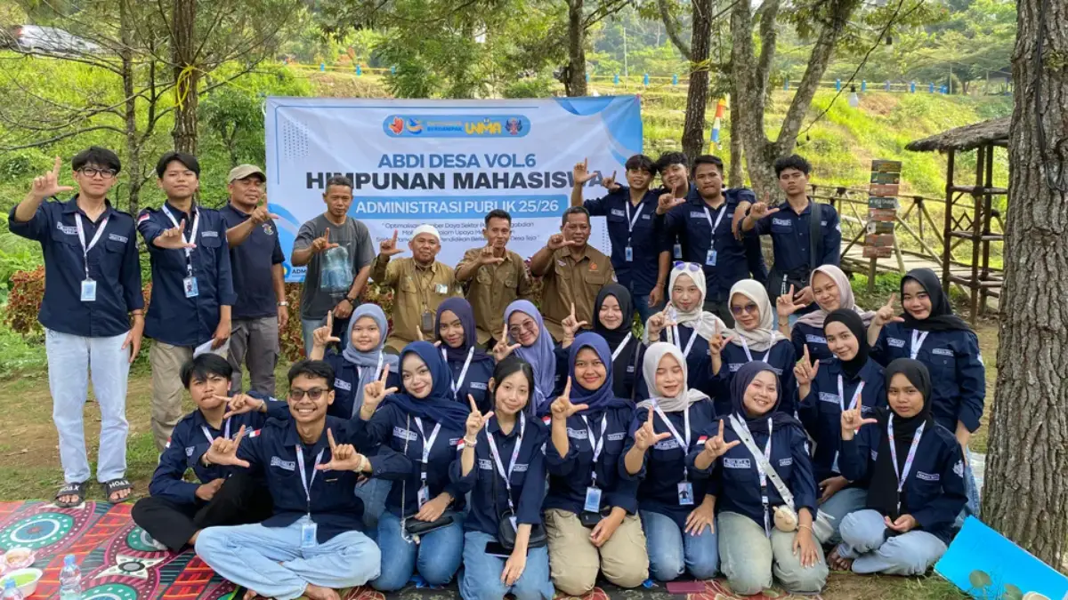 Mahasiswa UNMA Terjun Langsung Pelajari Tata Kelola Administrasi Desa Mahasiswa UNMA Abdi Desa