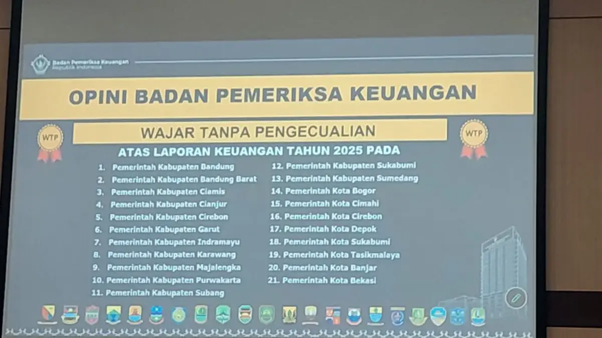 21 Daerah Masuk Daftar Peraih WTP BPK, Kuningan Belum Ada Ist