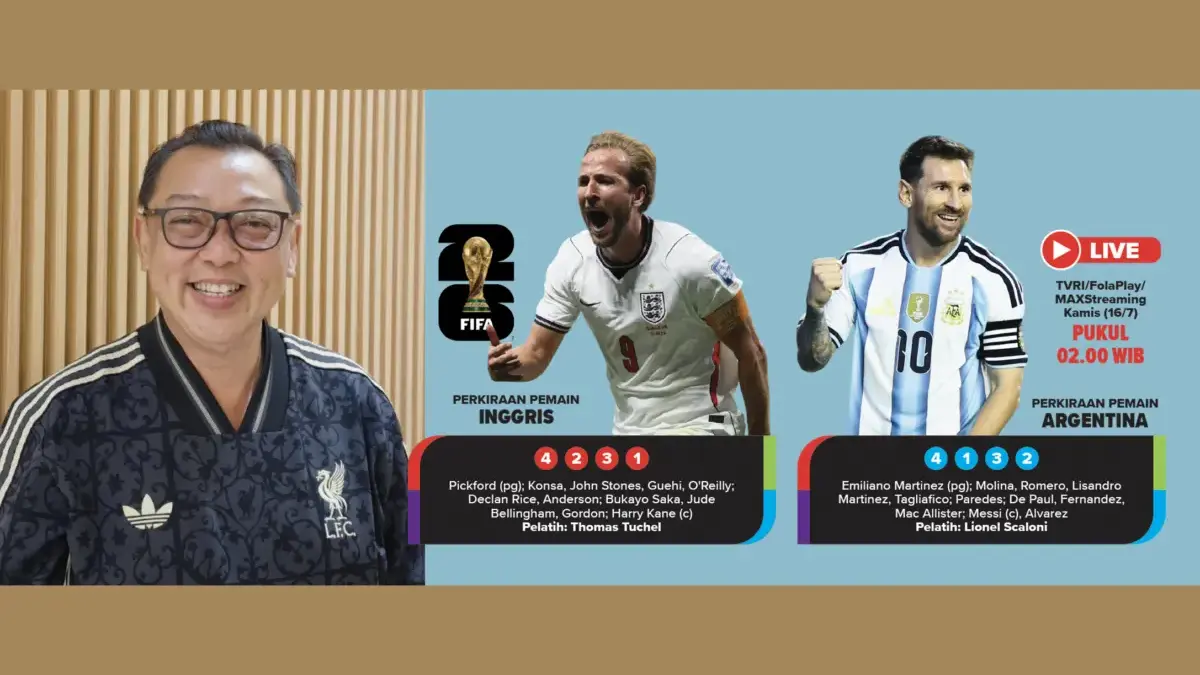 Inggris vs Argentina Piala Dunia 2026