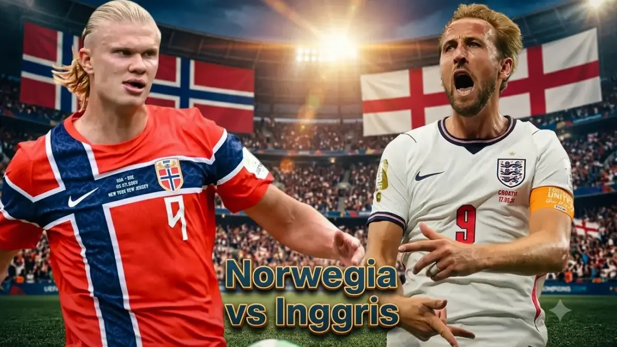 Norwegia vs Inggris Piala Dunia 2026, Benturan Dua Mesin Gol Norwegia vs Inggris Piala Dunia 2026