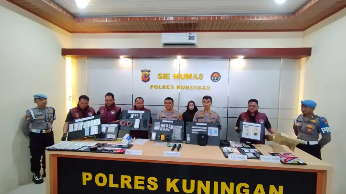 Polres Kuningan Bongkar 11 Kasus Narkoba, 5 Residivis dari 12 Tersangka Ditahan Ist