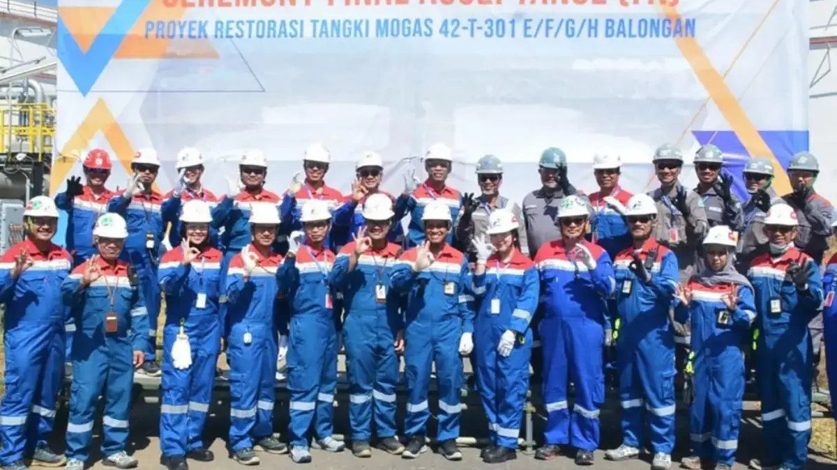 Perkuat Ketahanan Energi Nasional, Pertamina Tuntaskan Restorasi Empat Tangki Mogas Strategis di Balongan energi nasional