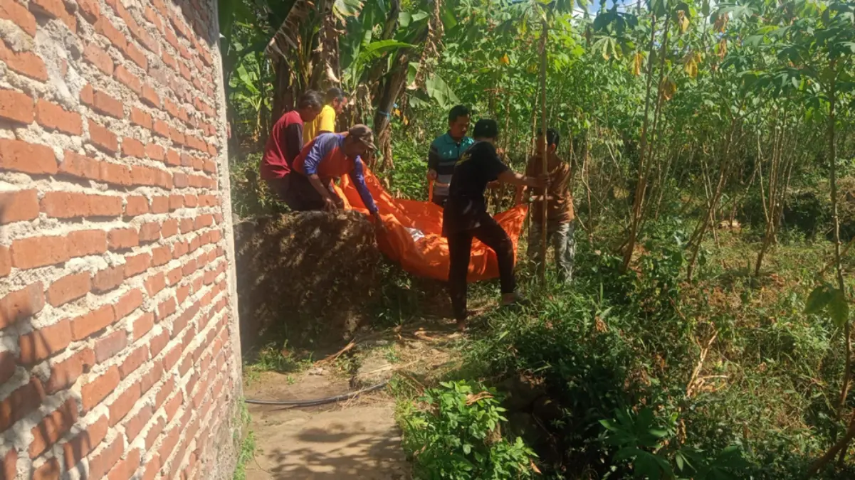 Empat Hari Hilang Kontak, Pria Ditemukan Meninggal Tergantung di Kebun Cirendang evakuasi mayat kuningan