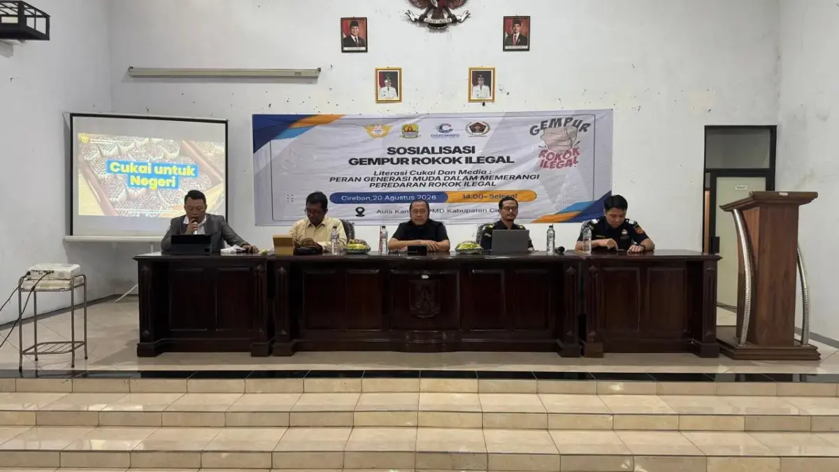 Gempur Rokok Ilegal, Diskominfo Cirebon Dorong Edukasi Berkelanjutan sosialisasi Gempur Rokok Ilegal