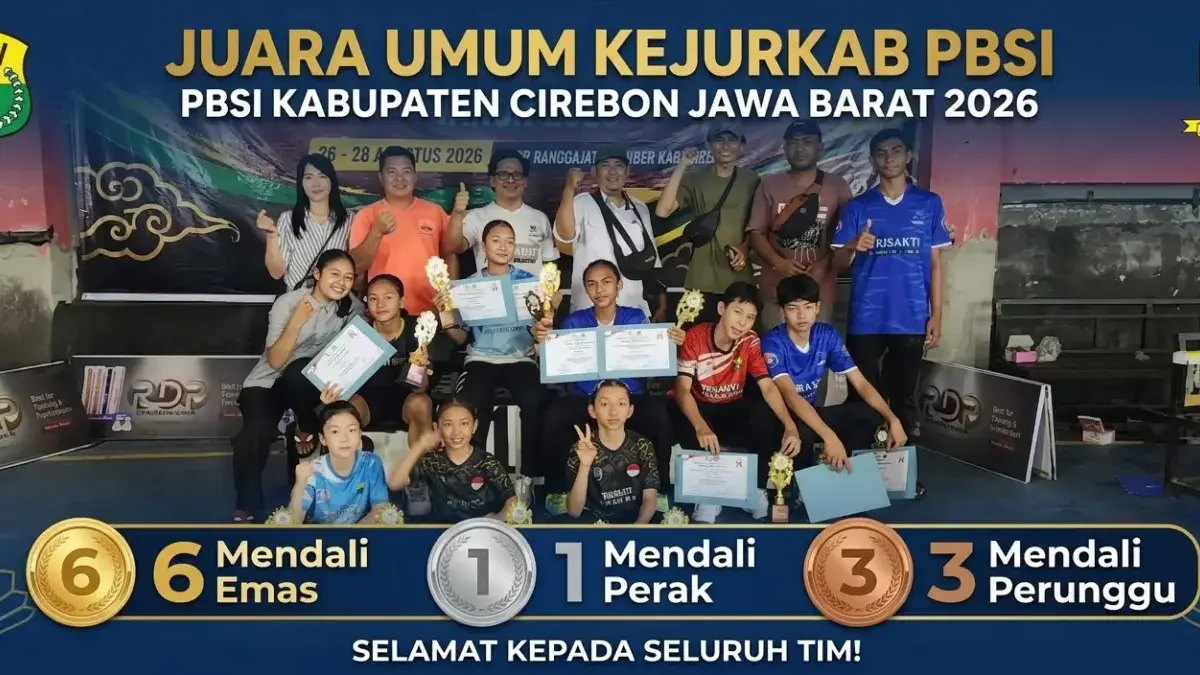 Kejurkab PBSI Cirebon 2026 Sukses, PB Trisakti Raih Juara Umum