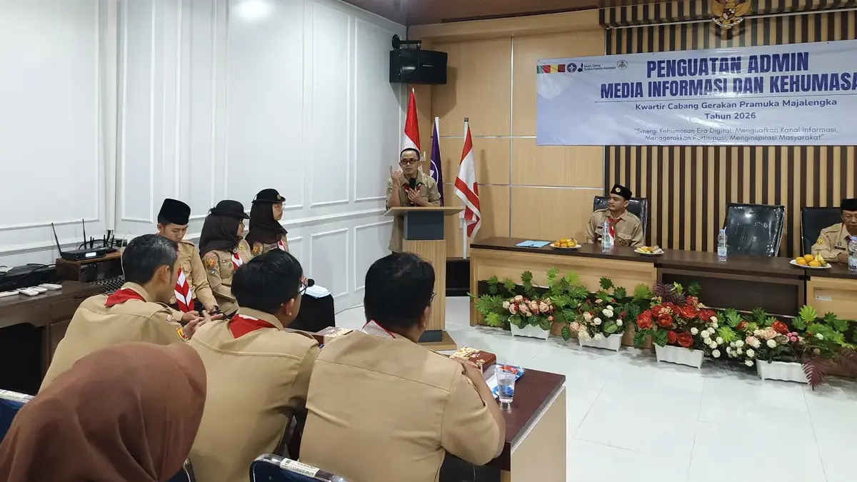 Tingkatkan Kompetensi, Kwarcab Majalengka Latih Admin Kehumasan Kwarran Kwarcab majalengka.
