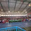 SANGAT ANTUSIAS: Para peserta Cirebon Handball Championship (CHC) V Tahun 2026 mengikuti acara pembukaan di GO