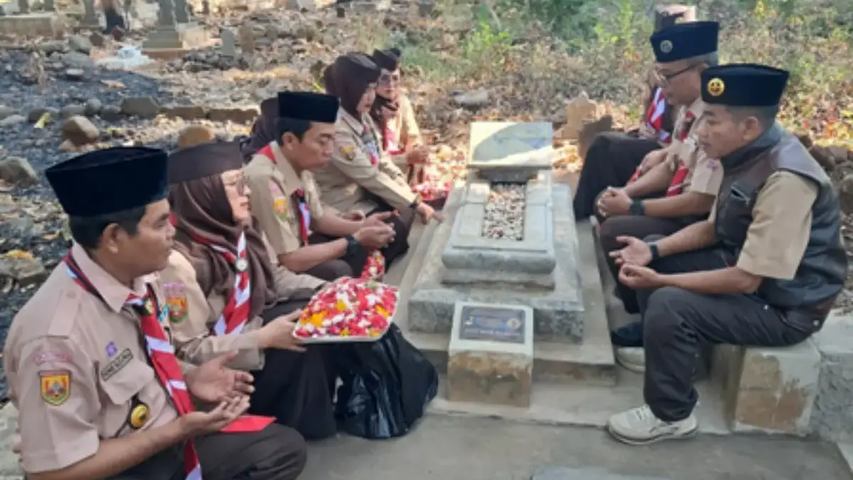 Kwarcab Majalengka Ziarah Kubur Kenang Jasa Tokoh Pramuka Ziarah kubur hari pramuka