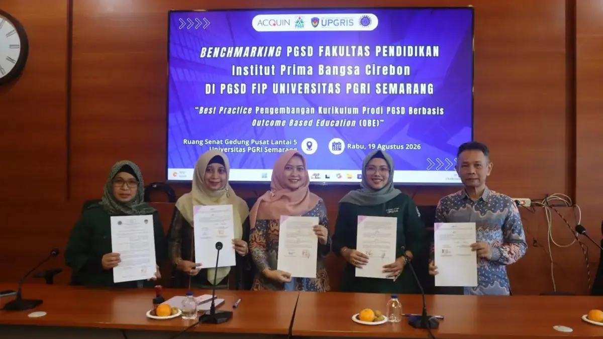Gandeng Universitas PGRI Semarang, IPB Cirebon Perkuat Kurikulum PGSD Berbasis OBE IPB Cirebon dan UPGRIS