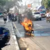 motor terbakar