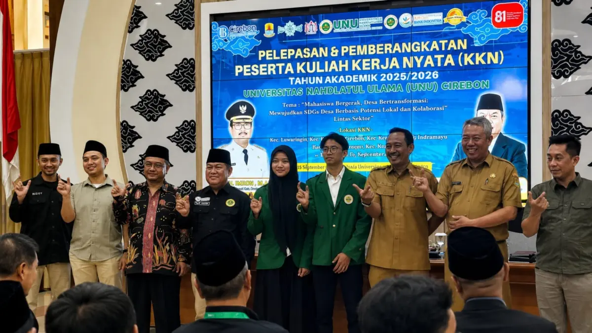 302 Mahasiswa UNU Cirebon Mulai KKN, Rektor: Belajarlah dari Masyarakat UNU Cirebon