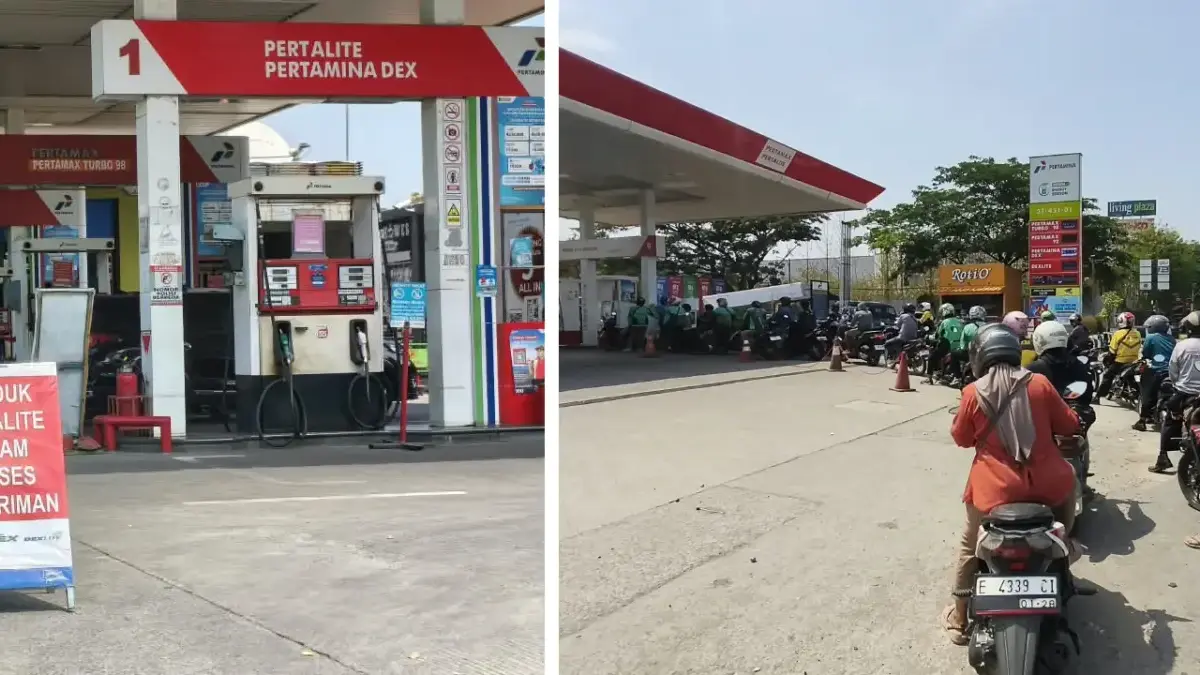 Mengamati Pembelian Pertalite Beberapa Hari Terakhir Ini di Cirebon, Masuk Antrean Panjang atau Cari SPBU Lain SPBU