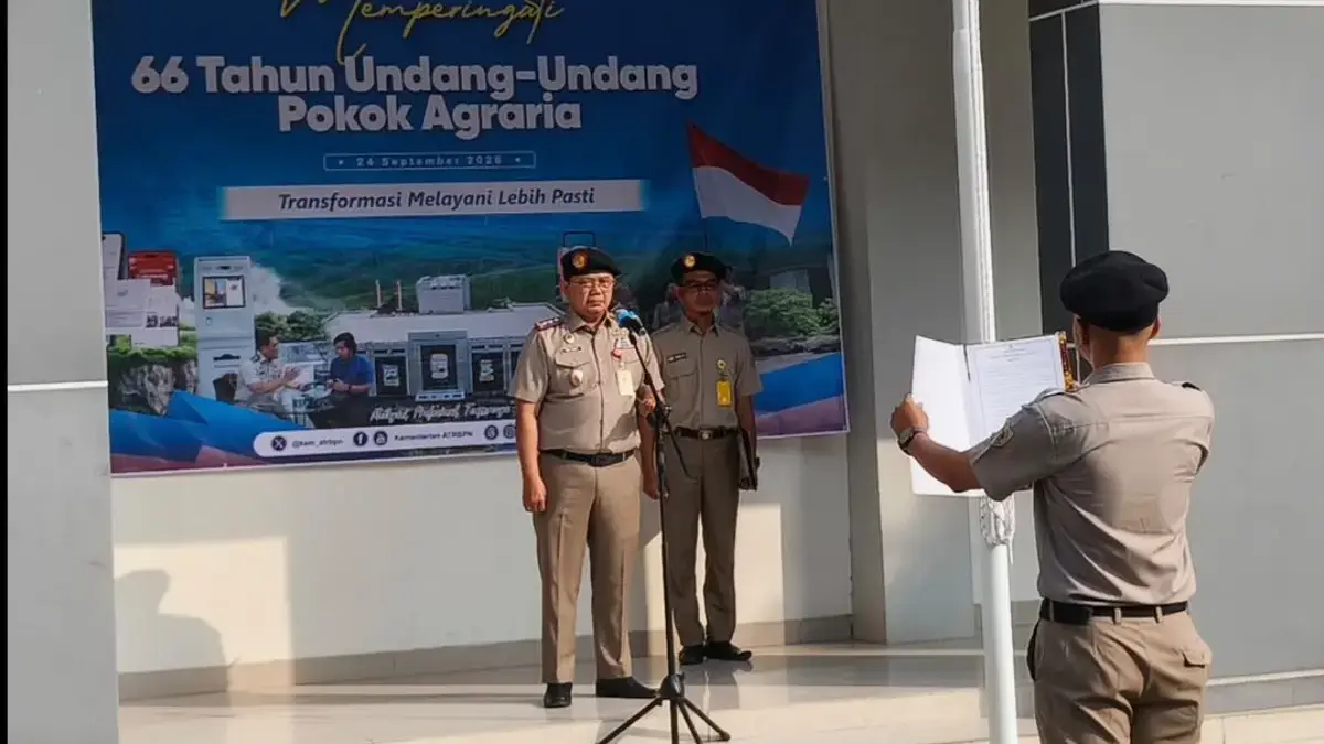 Kepala Kantor Pertanahan Kabupaten Indramayu Dwi Hary Januarto SH MSi