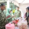 Dandim 0616/Indramayu Letkol Arm Tulus Widodo bersama Ketua Persit KCK Cabang XXVII Kodim 0616/Indramayu