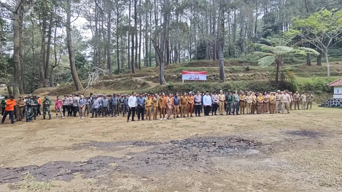 Cigugur Waspada Karhutla, Ratusan Relawan Ikut Andil Jaga Kawasan Ciremai dan Obyek Wisata