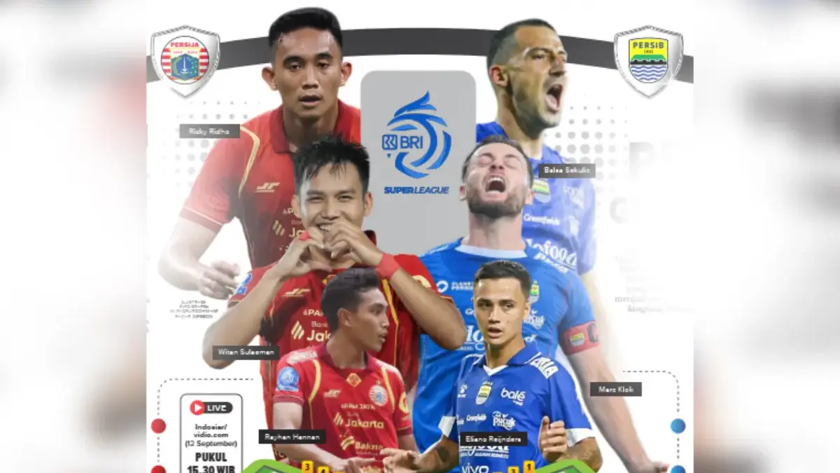 Persija Jakarta vs Persib Bandung Laga Super League 2026/2027, Perang Gengsi di GBK PERSIJA vs PERSIB