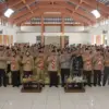Peringatan Hari Pramuka ke-65 Tingkat Kwarcab Gerakan Pramuka Kuningan di Wisma Permata, Senin (31/8).