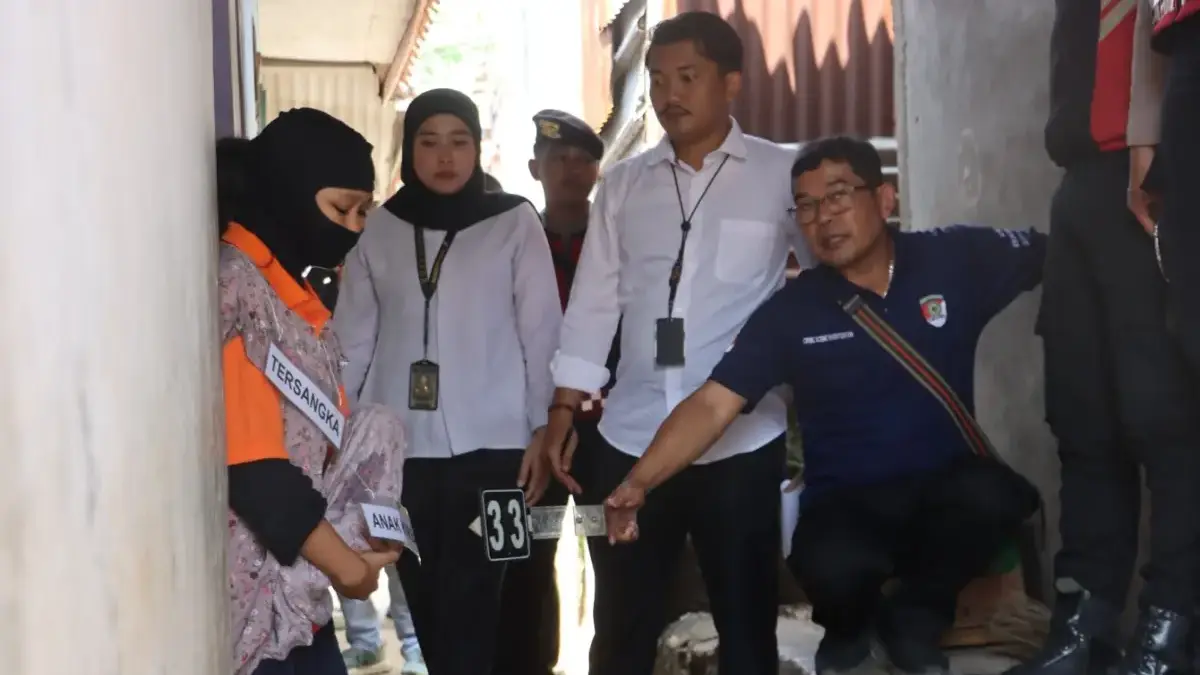 45 Adegan Ungkap Kasus Pembuangan Bayi di Pasawahan Agus panther/radar kuningan