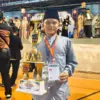 Muhammad Sidqi Alwi, siswa SMPN 3 Argapura, berhasil meraih Juara 1 MTQ Putra