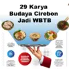 29 Karya Budaya Cirebon Jadi WBTB