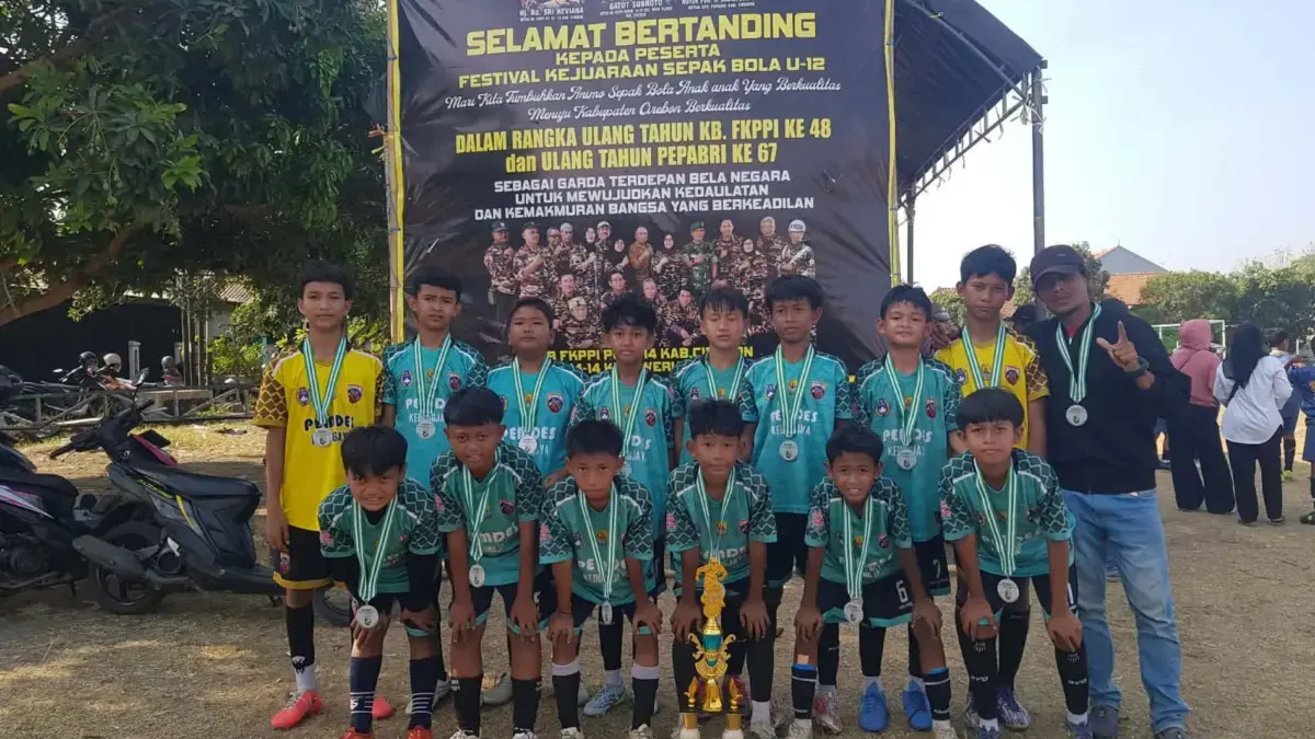 JUARA: Garuda Jaya Fighters menjadi juara pertama turnamen sepak bola memperingati HUT ke-48 FKPPI di Lapangan