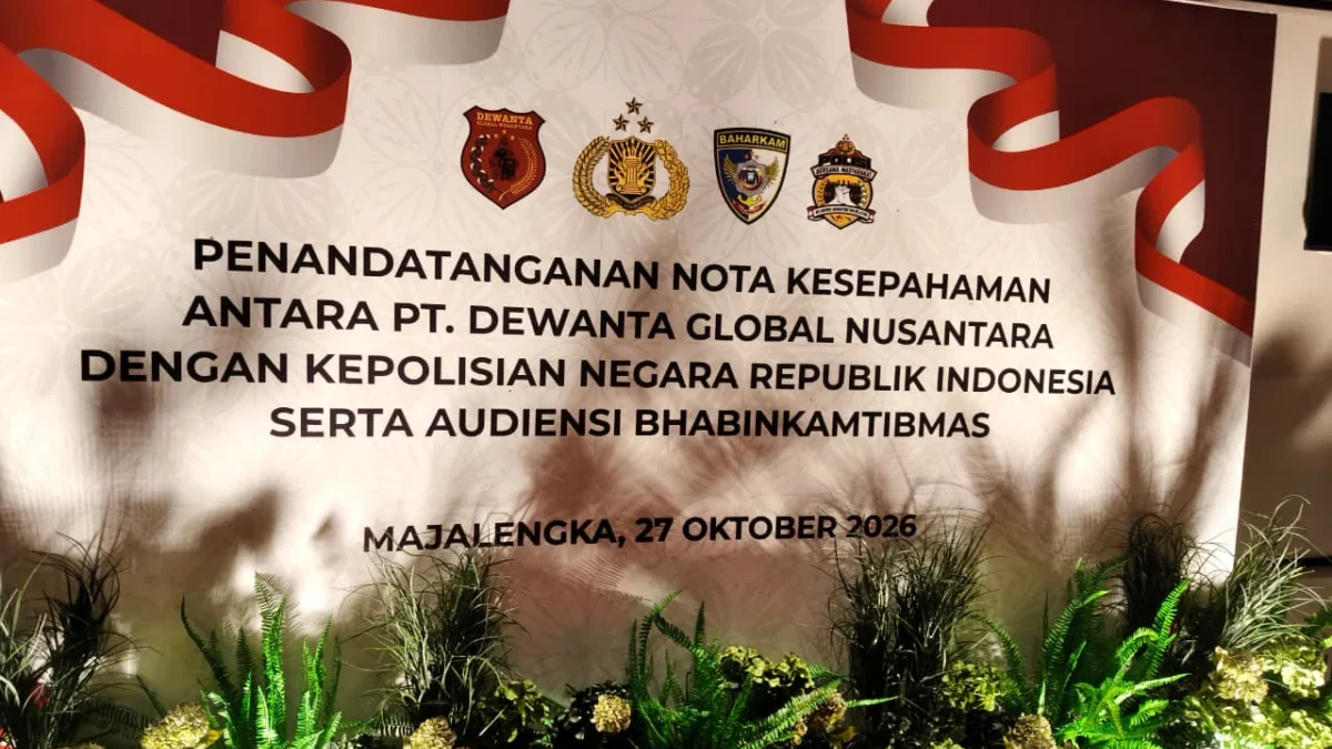 Hari ini, PT Dewanta Global Nusantara Gelar MoU dengan Polri PT Dewanta Global Nusantara Jalin Kerja Sama dengan Polri