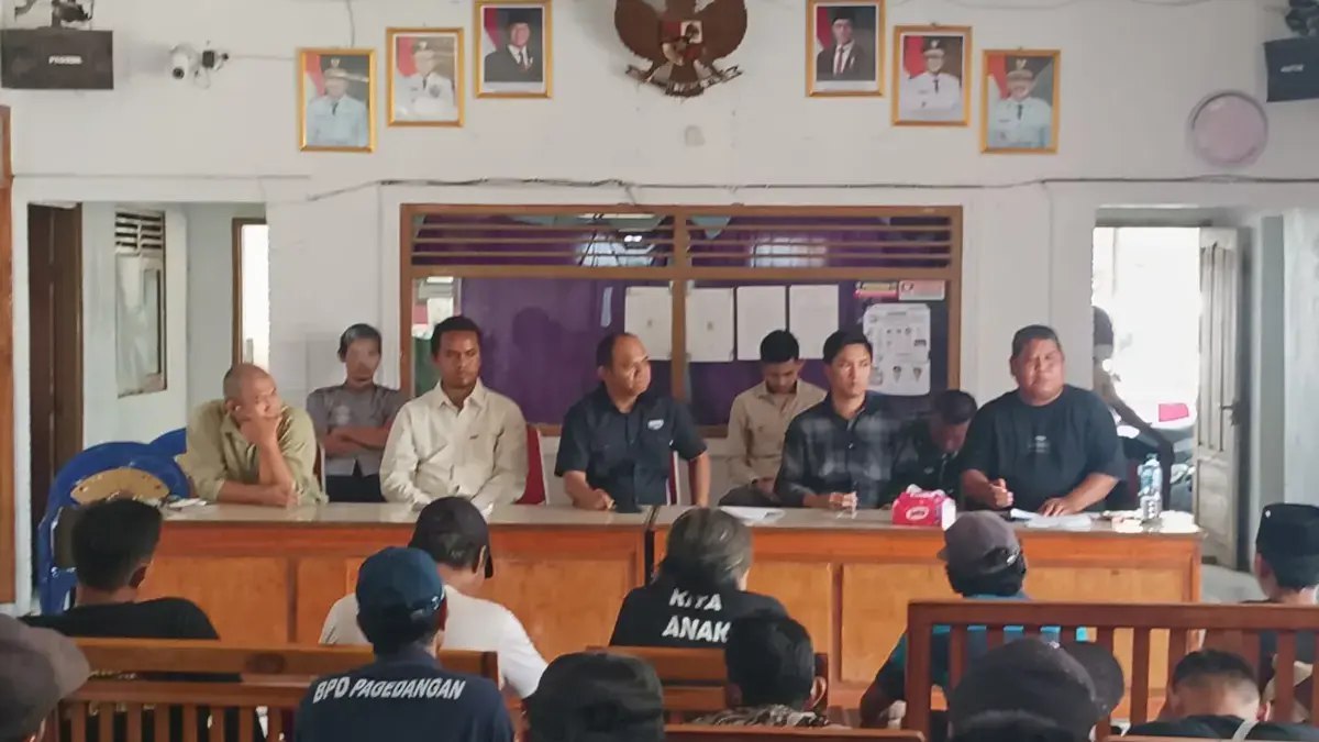 Rapat koordinasi antara Muspika Tukdana, Pemdes Pagedangan dan masyarakat bersama PT Pertamina EP Jatibarang