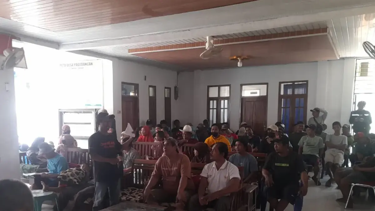 Pemdes Pagedangan bersama warga audiensi dengan pihak Pertamina