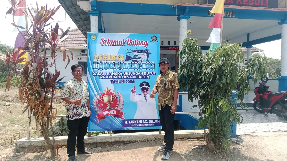 Pamong Desa Kebulen, Kecamatan Jatibarang, mempersiapkan rangkaian Unjungan Buyut Kebulen