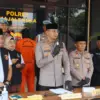 Konferensi pers pengungkapan kasus pencurian kendaraan bermotor di Mako Polres Majalengka