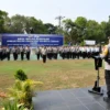 Kapolresta Cirebon Kombes Pol Imara Utama SIK SH MH memimpin apel geral pasukan